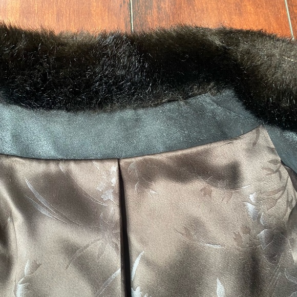 Vintage Career Originals chocolate brown faux fur, size 16 - Picture 8 of 13